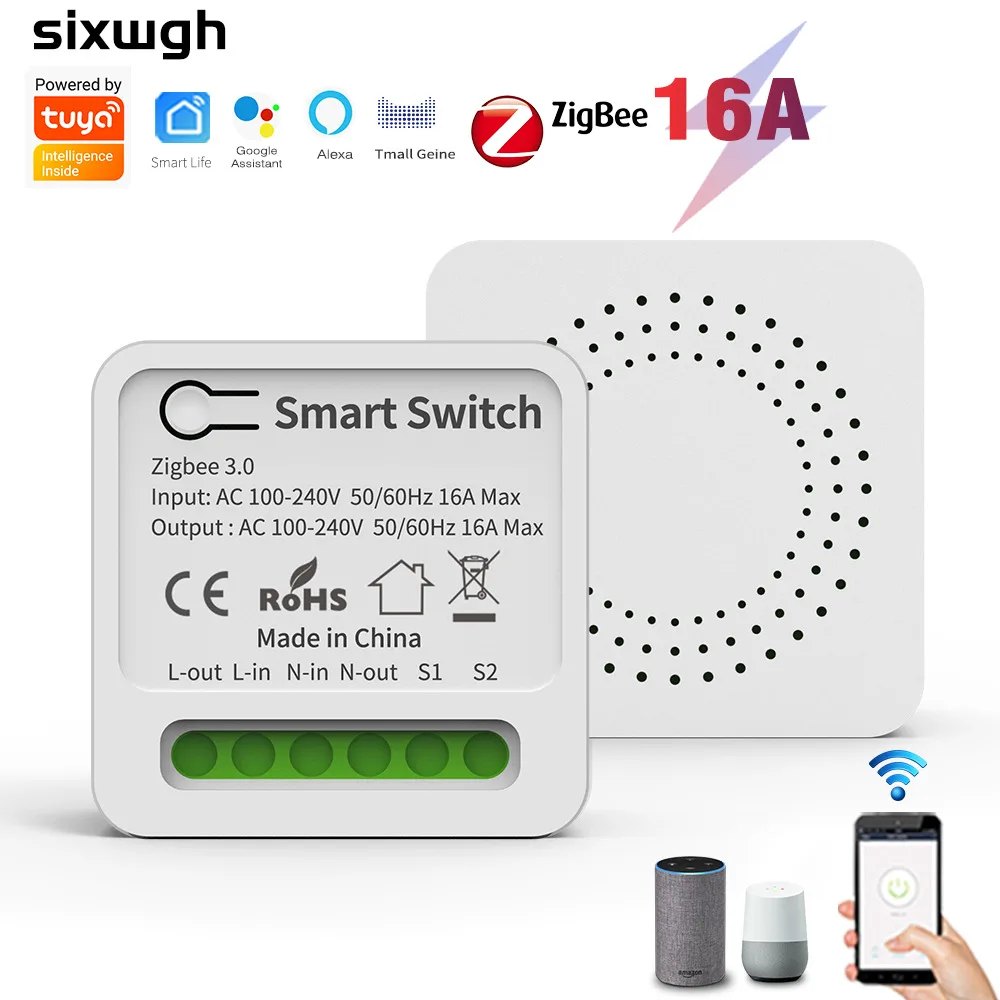 מתג חכם Zigbee 16A — DIY